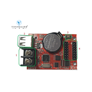 Huidu HD U6A LED Controller Display a singolo e doppio colore P10 LED modulo scheda di controllo - Product Image 1