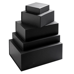 Tùy Chỉnh In Đen Scatola Regalo Tông Cứng Hộp Cứng Hộp Từ Bao Bì Sang Trọng Gấp Từ Nắp Hộp Quà Tặng - Product Image 2