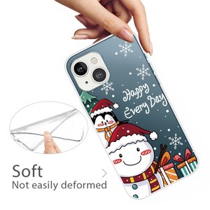 Noel desen darbeye kapak karikatür telefon iPhone için kılıf 14 artı noel telefon kılıfı Dropshipping - Product Image 2
