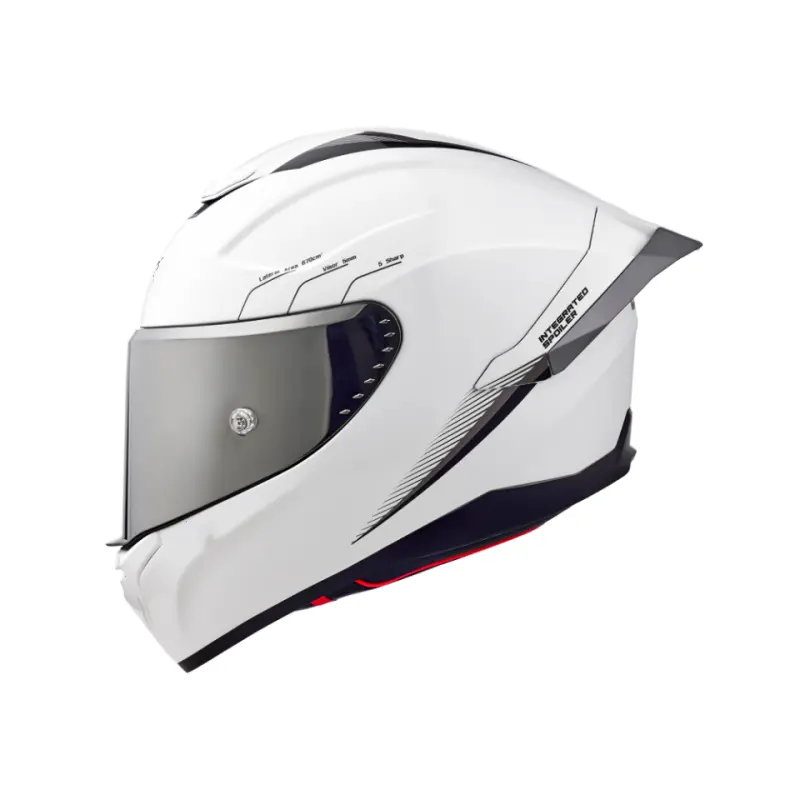 Capacete de motocicleta com logotipo personalizado, material ABS padrão, viseira de motor único para homens, viseira completa de 2024