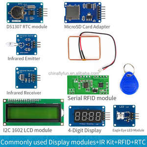 DIYmall Sensormodul-Kit MP3 RTC NTC LCD-IR-Temperatur-Touch-Modul Kompatibel mit Arduino