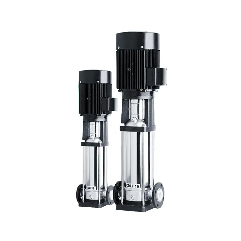 Pompe à plusieurs étages en acier inoxydable CDLF booster d'alimentation en eau de grande hauteur pompe à eau propre à fréquence variable