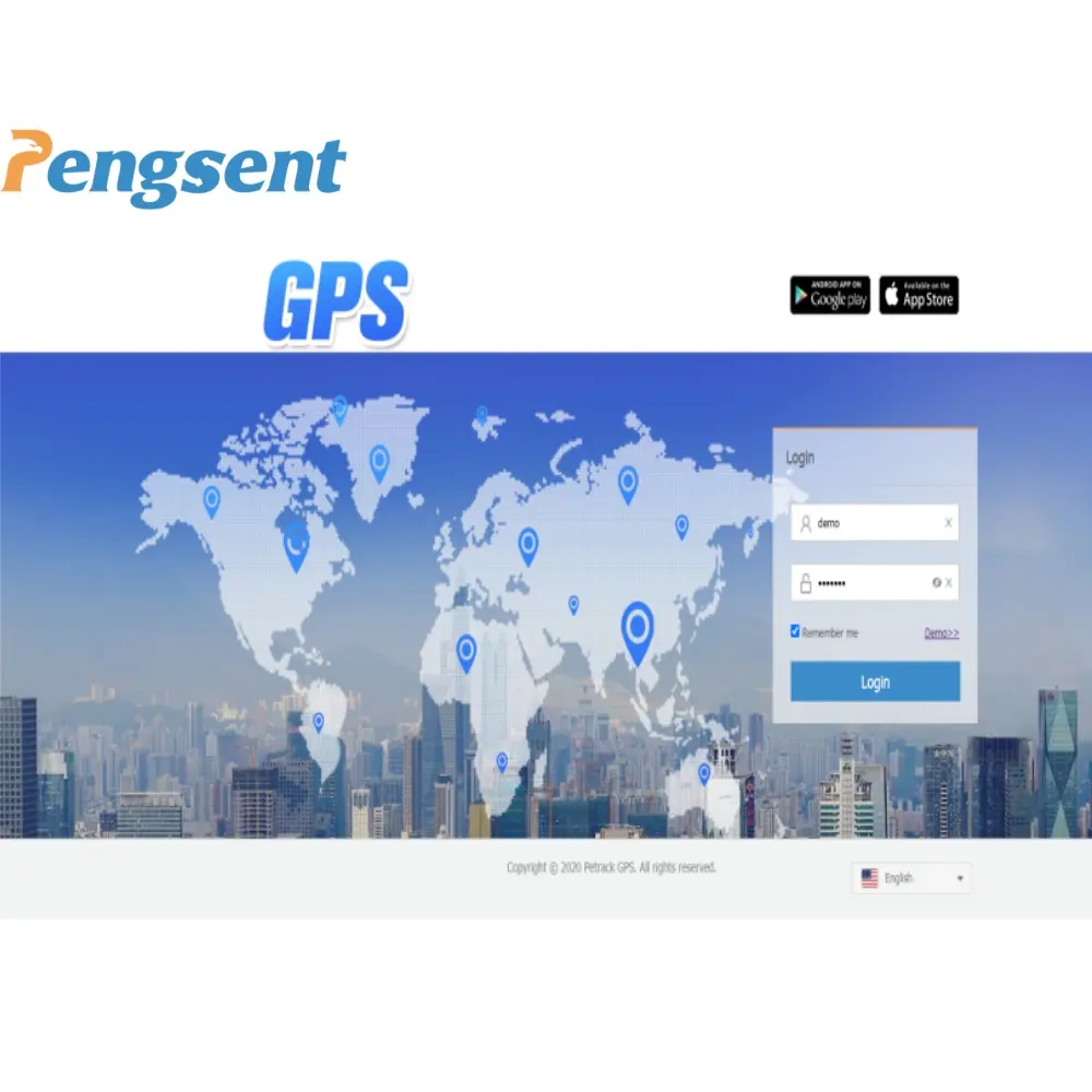 Pengsent GPRS Google지도 온라인 GPS 추적 소프트웨어 플랫폼