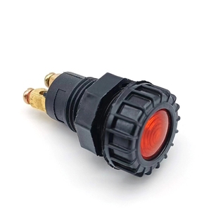 赤色LEDインジケータライト12V 24VダッシュボードパネルM16スレッド警告信号ランプ自動車用自動車機器ディスプレイ用 - Product Image 2