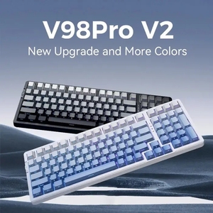 Custom VGN V98PRO V2 Tri-mode <strong>Wireless</strong> RGB <strong>Multiple</strong> Color Options Low Latency PBT Mechanical Gaming <strong>Keyboard</strong> - Product Image 2