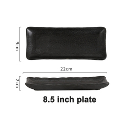 Placa negra de 8,5 pulgadas