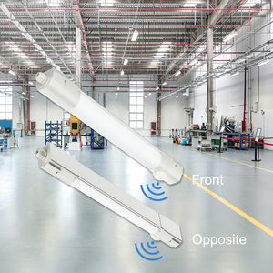หลอดไฟ LED แบบกันน้ำได้แน่นแบบไอน้ำ2ft IP65เซ็นเซอร์หรี่แสงได้4ft 5ft 8FT ควบคุมด้วยแอปสามทาง - Product Image 1