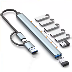 适用于笔记本电话的高质量便携式7合2扩展坞7端口USB3.0 USB2.0集线器USB C型适配器 - Product Image 2