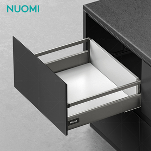 Nuomi Oya Tủ Bếp Ngăn Kéo Hộp Mềm Đóng Kim Loại Đồ Nội Thất Phần Cứng Kính Thiên Văn Kênh Nhiệm Vụ Nặng Nề Undermount Ngăn Kéo Trượt - Product Image 2