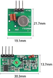 AIsmartlink Für Arduino DIY Elektronik Raspberry Pi 433MHz RF Wireless Empfänger und Sender Modul Kit