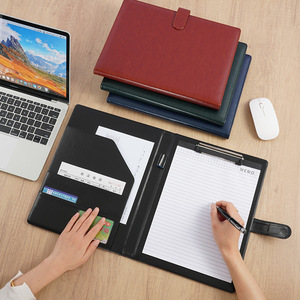 Custom Logo Multifunctional Leather <strong>A4</strong> <strong>Conference</strong> <strong>Folder</strong> Document Organizer Business Stationery <strong>Folder</strong> Contract File <strong>Folders</strong> - Product Image 2