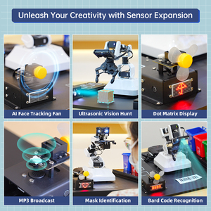 Hiwonder AiArm AI Vision Microbit Scratch Python Robot de programación STEM Kits robóticos de aprendizaje para demostración educativa - Product Image 5