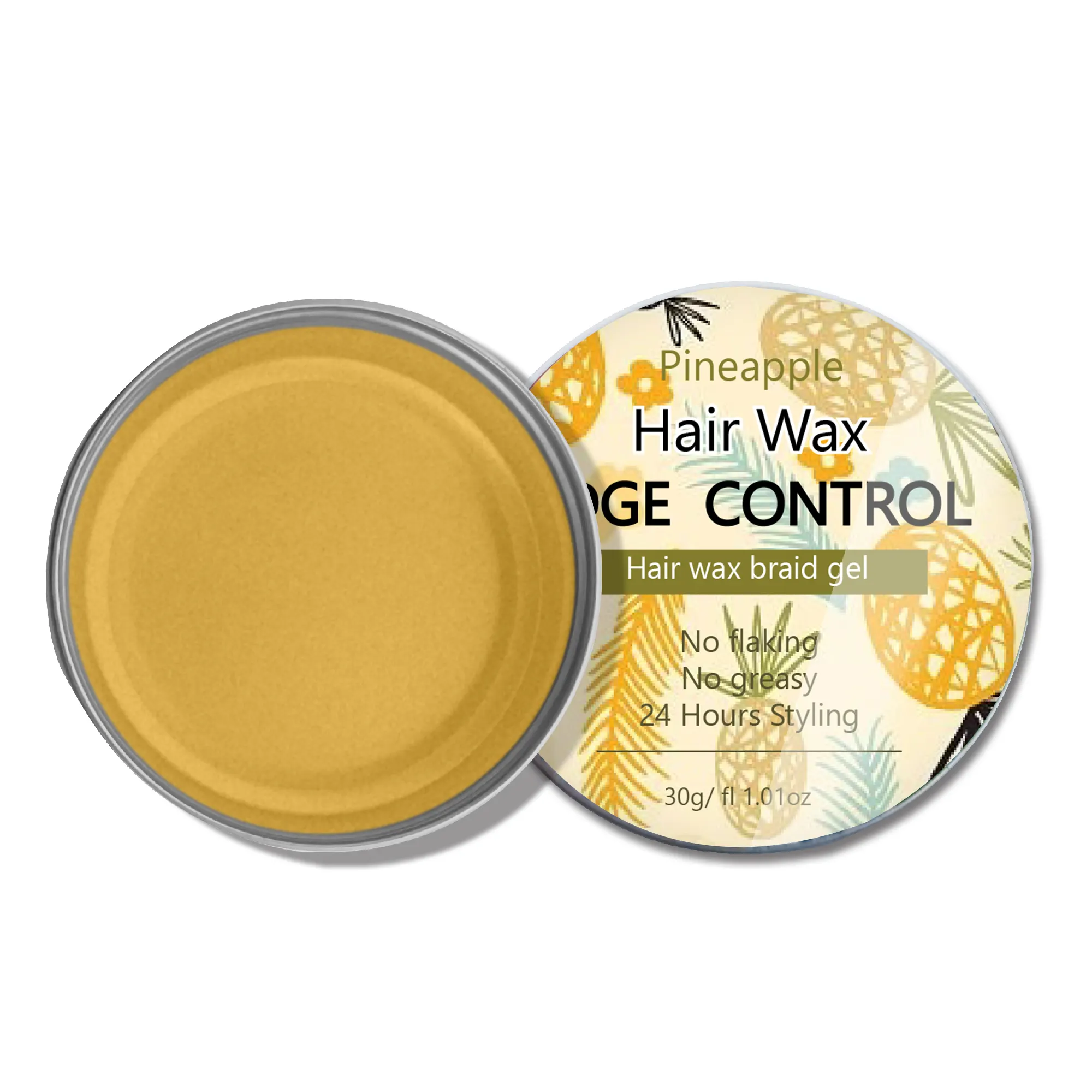 OEM/ODM Private Label 24 Hours Long Lasting Styling Edge Control Extreme Hold Gel Strong Hair Styling Hair Wax