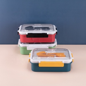 Sızdırmaz 3 bölmeli yemek kutusu ile klipleri kilit iki biter - Product Image 3