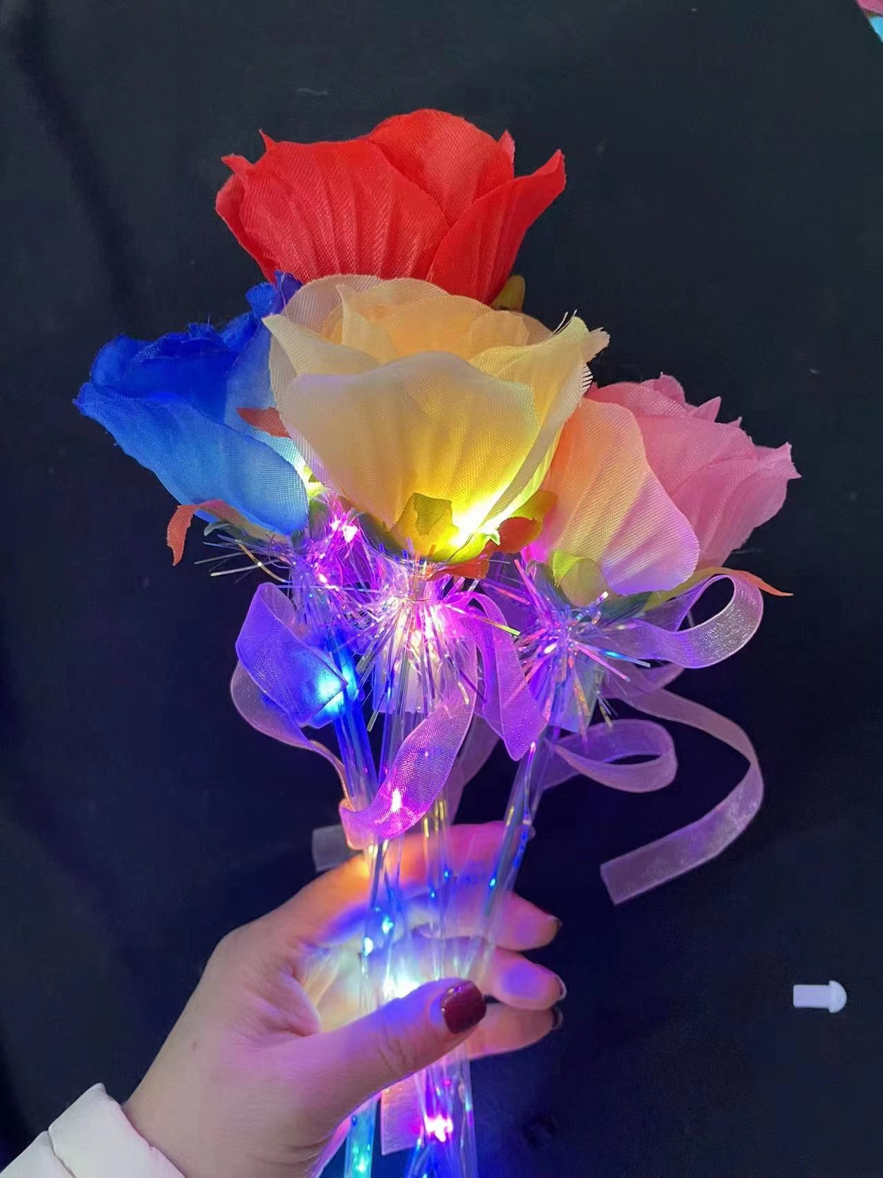 Rose ruban doré