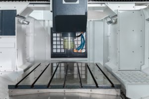 גשר gantry cnc עיבוד מרכז עם ציר 4 דיוק גבוהה ± 0.002 מ "מ 15000rpm ציר לעיבוד עובש וחלקים כבדים