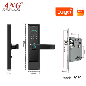 <span class=keywords><strong>2025</strong></span> tuya Wifi vân tay ID thẻ thông minh khóa máy ảnh nội thất điện 5050 Lỗ mộng khóa cửa đối với trang chủ - Product Image 6