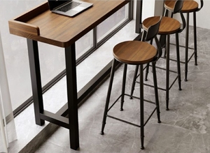 实木阳台吧台靠窗靠墙家居高脚桌椅组合桌 - Product Image 6