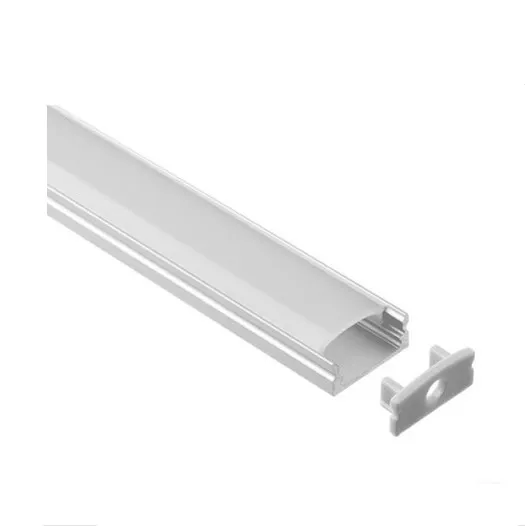 Striscia di luce u canale diffusore LED in alluminio profilo per 5050 5730 Led luce dura barra di alluminio canale alloggiamento coperchio