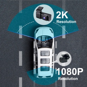 2K + 1080P DVR Black Box Super Night Vision Monitor de 1,47 pulgadas 2-Way Dashcam - Product Image 4