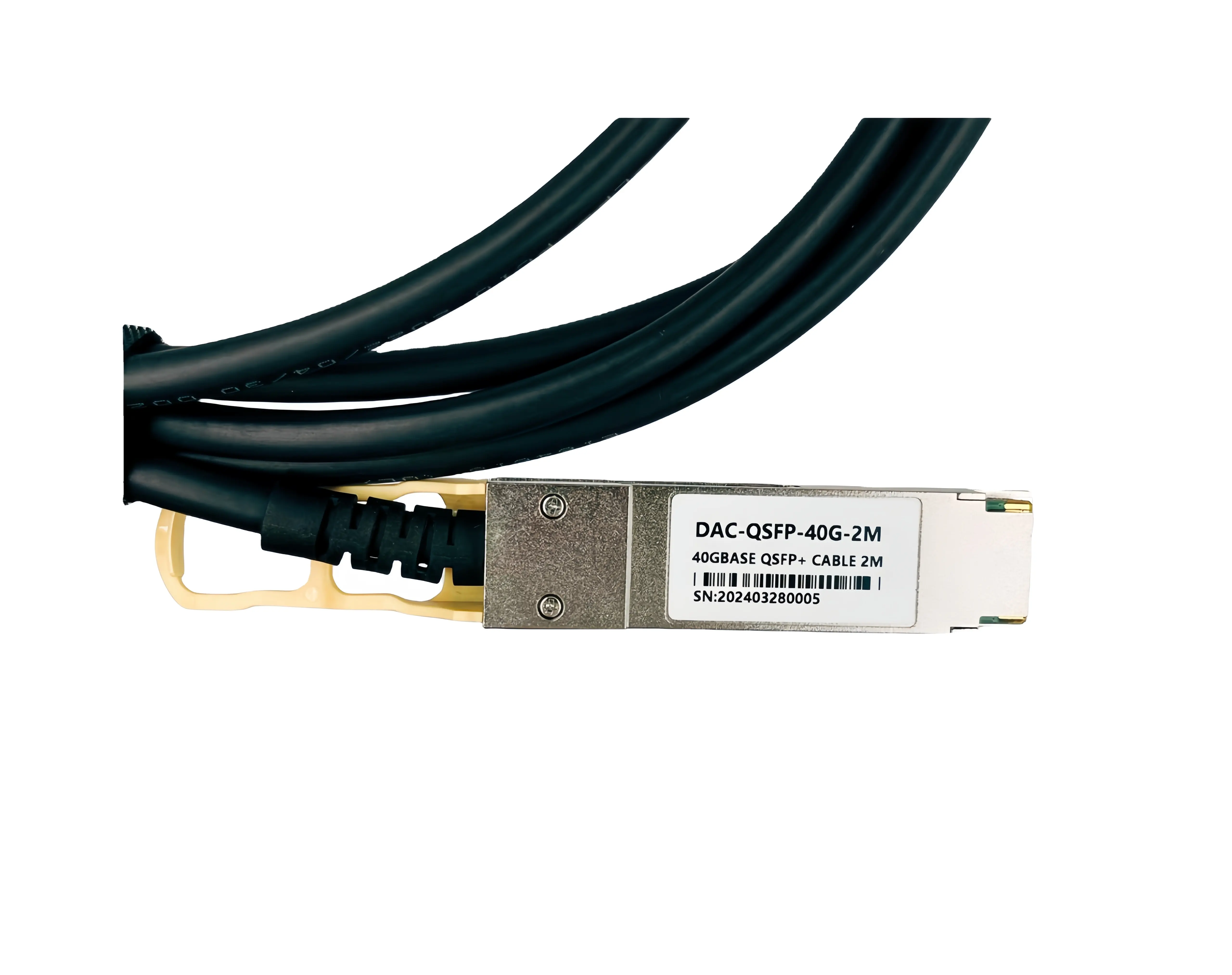 2M 40G QSFP+ पैसिव डायरेक्ट अटैच कॉपर केबल संगत सिस्को QSFP-H40G-CU2M