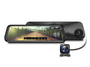 Latest Full Touch Screen Stream Media G <strong>Sensor</strong> 4K Wifi <strong>Mirror</strong> Dash Cam Front Rear View <strong>Car</strong> Recorder DVR <strong>Car</strong> Camera - Product Image 3