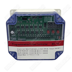 Válvula Solenoide de chorro de pulso, 12 líneas, 24V, 220V, salida de entrada, controlador de temporizador de secuencia para colector de polvo, bolsa de filtro