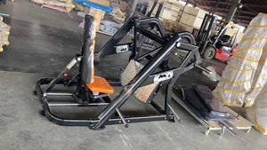 ASJ-MS624 2025 ISO Leg Press Commercial Grade Plate Loaded Adjustable Leg Press Machine with Extra Plate Storage - Product Image 3