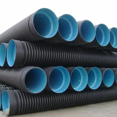 Wholesale cheap plastic black hdpe double wall corrugated PE pipe for water supply and drainage
