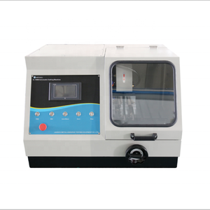 Metallographic Cutting <strong>Machine</strong> Q-100B Abrasive Cutting Saw Customized with X-axle and Cabinet - Product Image 1