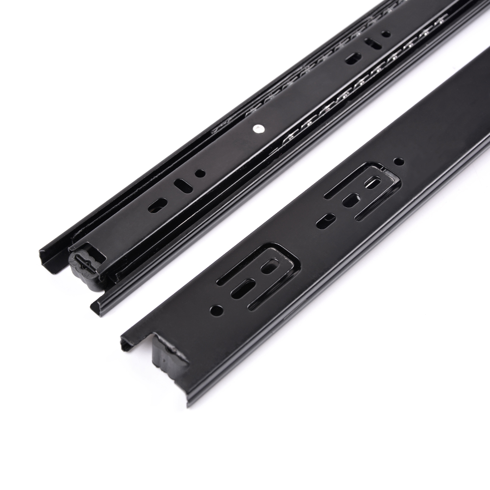 Factory price full extension telescopic channel drawer roller slide powder coated