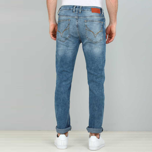 Giyim fabrika özel erkekler hasarlı <span class=keywords><strong>s</strong></span>ıkı <span class=keywords><strong>s</strong></span>ıska yırtık yüksek bel denimstretch kot
