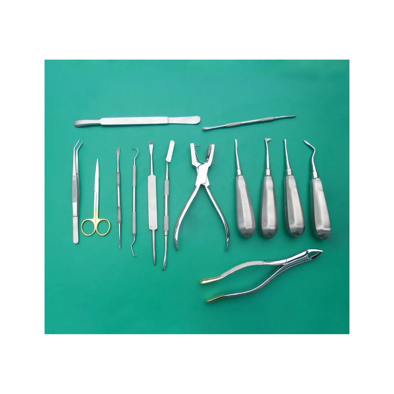 전문 구강 치과 치아 검사 세트 스테인레스 스틸 하이 퀄리티 수술 기본 프로브 악기 키트