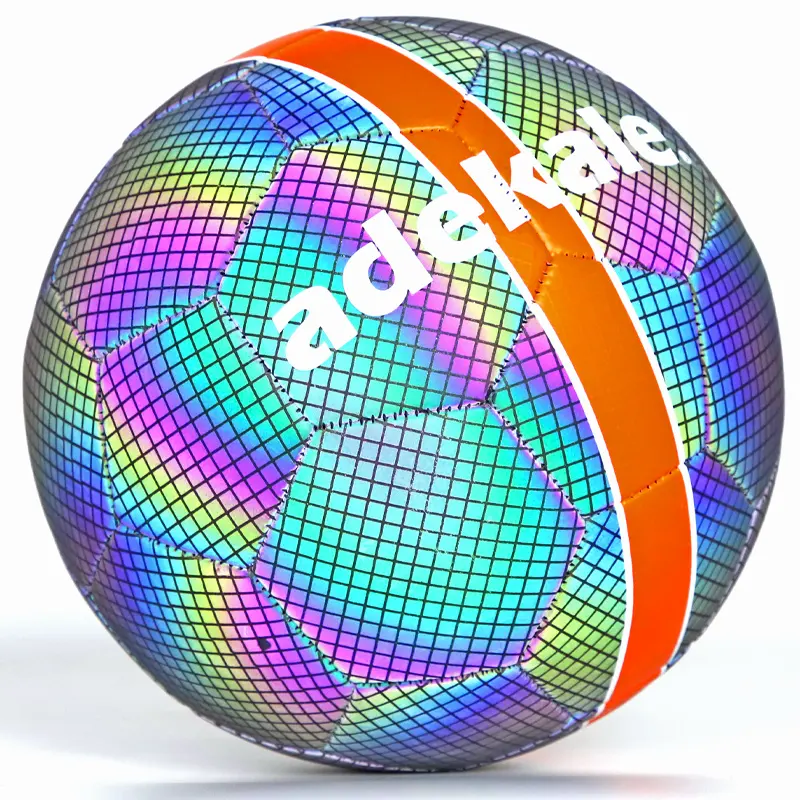 नई बिक्री चिंतनशील फुटबॉल की गेंद पु फुटबॉल की गेंद/फुटबॉल अनुकूलित प्रकाश के साथ फुटबॉल Rebounder