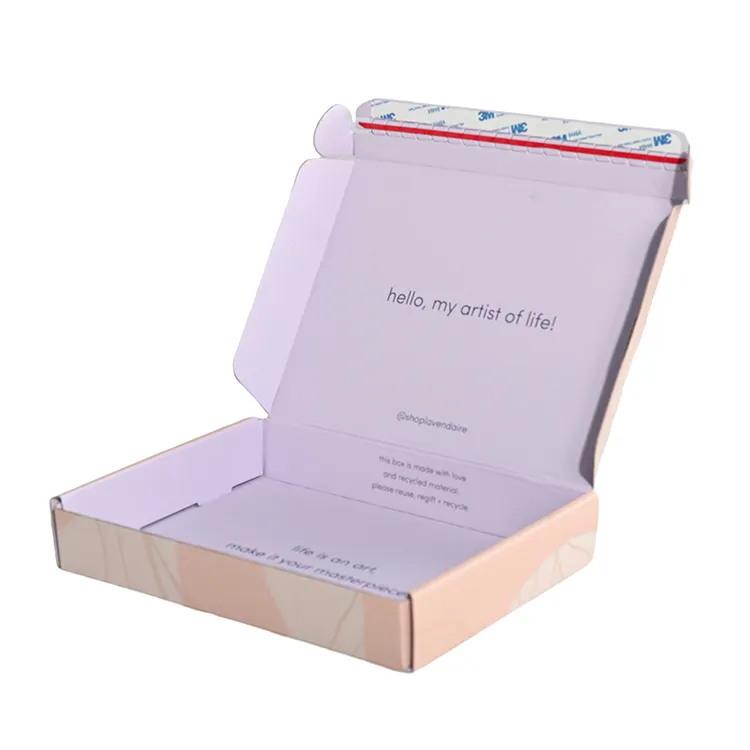 Logo personalizzato diretto in fabbrica piccola scatola di carta ondulata durevole confezione regalo in cartone scatole postali di spedizione