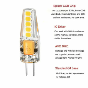 CSLIDO 360度シャンデリアライト交換ハロゲンランプ照明5W DC12V 220V 2835 SMD 12V G4 LED電球 - Product Image 5