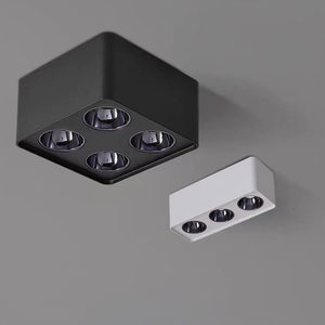 ไฟเพดาน LED หัวแรง7W 10W 12W 1/2/4พร้อมคุณสมบัติป้องกันแสงสะท้อนชิปดาวน์ไลท์แบบติดตั้งบนพื้นผิวที่อยู่อาศัย - Product Image 1
