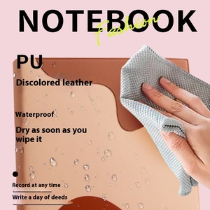 Cuaderno personalizable de piel A5 para niñas Bloc de notas impreso grueso con logotipo imprimible - Product Image 6