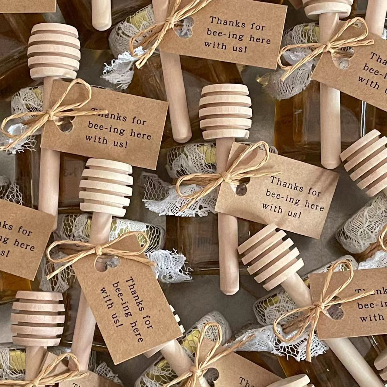 Étiquette en papier kraft marron