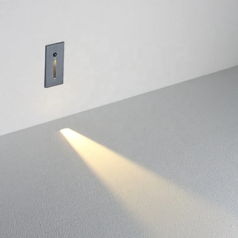 Luminária led infravermelha e luz, sensor de parede, luminária de canto, para escada