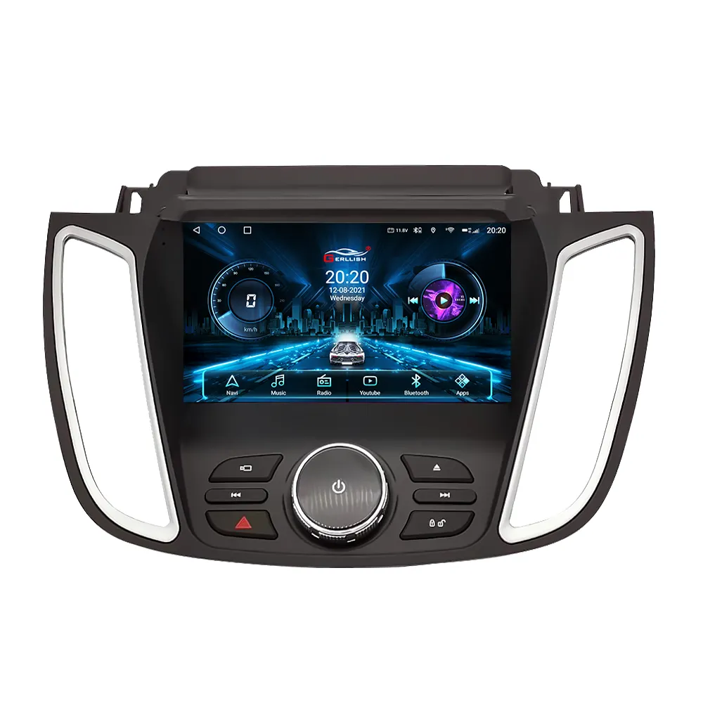Android IPS 2.5D bildschirm auto stereo dvd multimedia player gps navigation system für Ford Kuga Escape 2013-2019