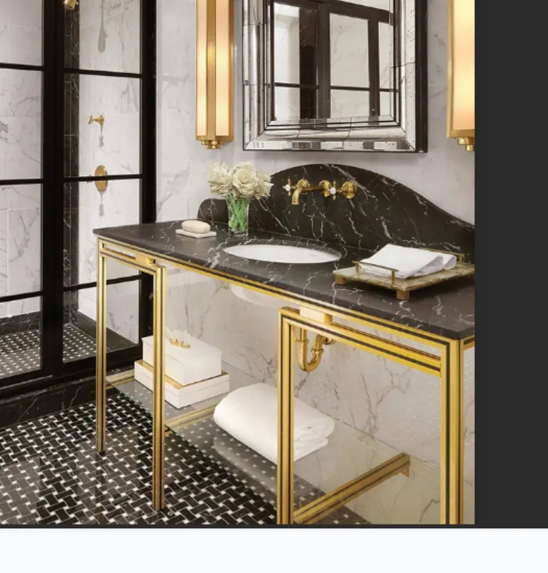 160cm moderne mélamine double éviers hôtel flottant salle de bain vanité armoires or lavabo laiton encadré armoire hôtel meubles