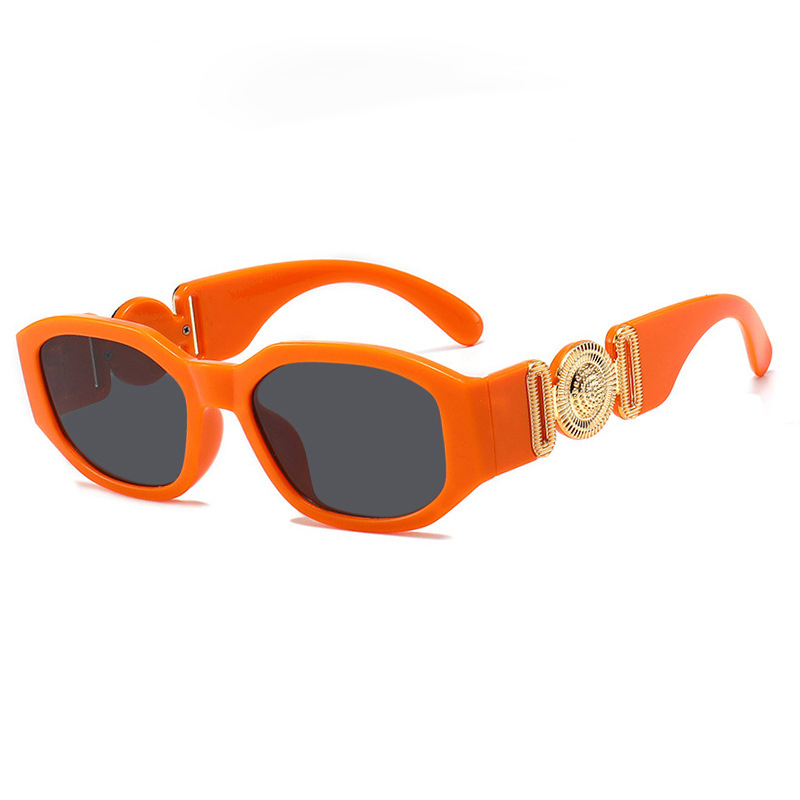 Orange framed gray film