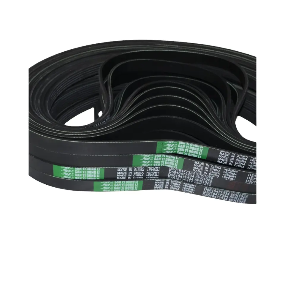 Rubber auto poly v belt fan belt (PH PJ PK PL PM DPK available)