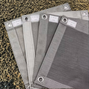 Vendita diretta in fabbrica foglio di maglia rivestito in PVC tagliato su misura in poliestere esterno costruzione di edifici ponteggio reti di protezione in plastica - Product Image 1