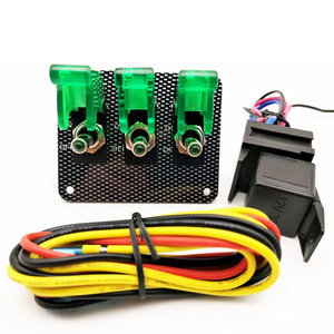 レーシングカーイグニッションスターター12VプッシュボタンスイッチLEDインジケータ付きクイックスタートトラック & RV用 - Product Image 1