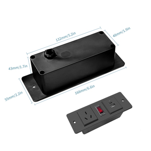 Enchufe integrado oculto estándar australiano, enchufe doméstico multifunción, enchufe de mesa personalizado - Product Image 2