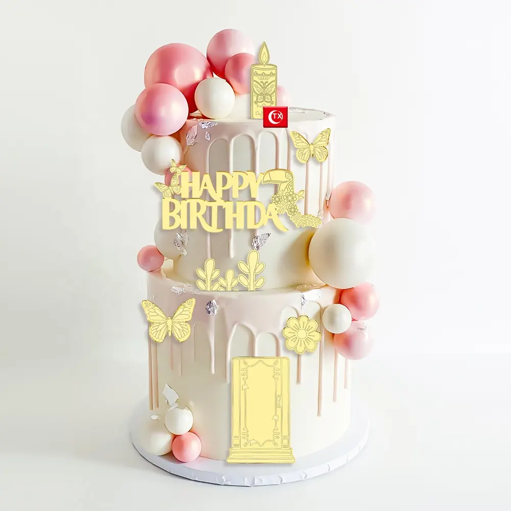 TX Đồ Trang Trí Bánh Encanto Acrylic INS Đồ Trang Trí Bánh Cupcake Và Nến Encanto Cho Chủ Đề Mirabel Đồ Dùng Tiệc Sinh Nhật Cho Bé Gái