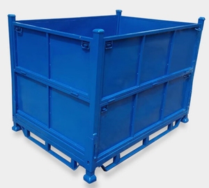 T1210L-10 depo lojistik ağır <span class=keywords><strong>metal</strong></span> çekmeceli saklama dolabı korozyona dayanıklı dayanıklı forklift dört yönlü çatal depolama kafesleri - Product Image 1