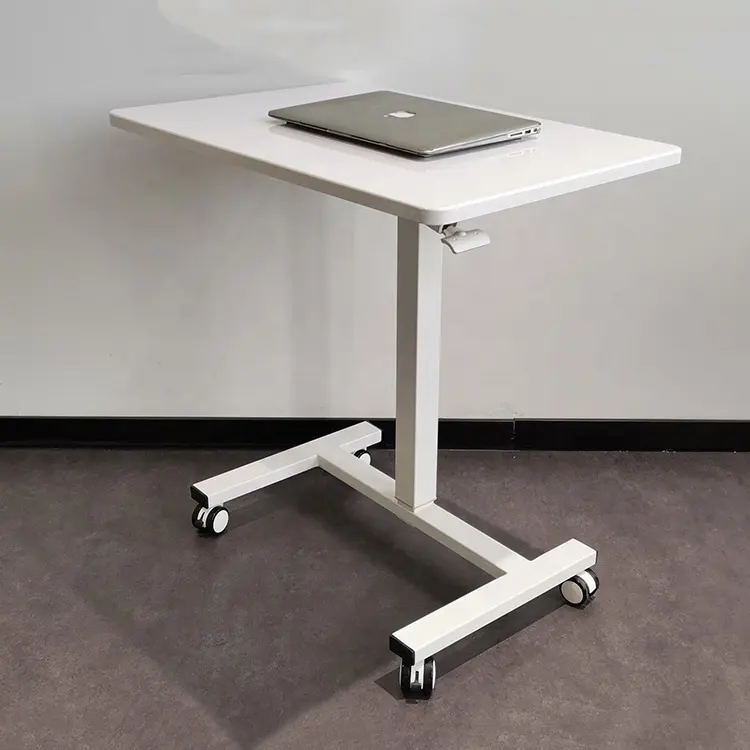 Table de bureau assise et debout réglable en hauteur sur mesure pieds simples de levage au gaz bureau debout pneumatique pour travail scolaire à domicile moderne